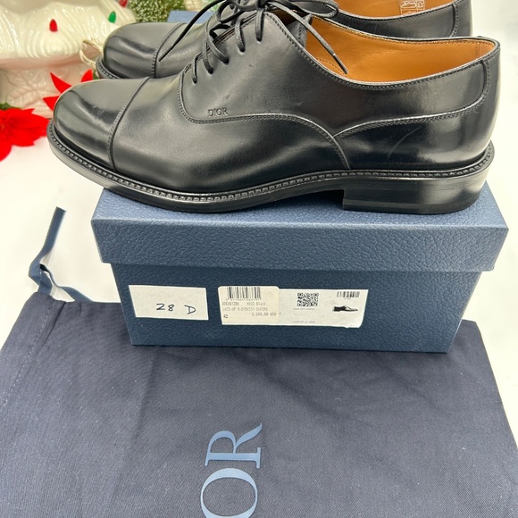 Dior men’s embassy black leather Oxford shoes, size 42 made in Italy - Picture 5 of 13